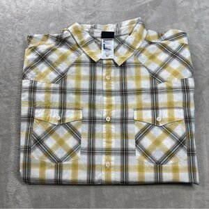 Patagonia Western Plaid Button Up Shirt Long Sleeve Men's Sz 2XL Sty52251